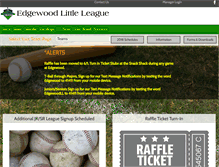 Tablet Screenshot of edgewoodbaseball.net
